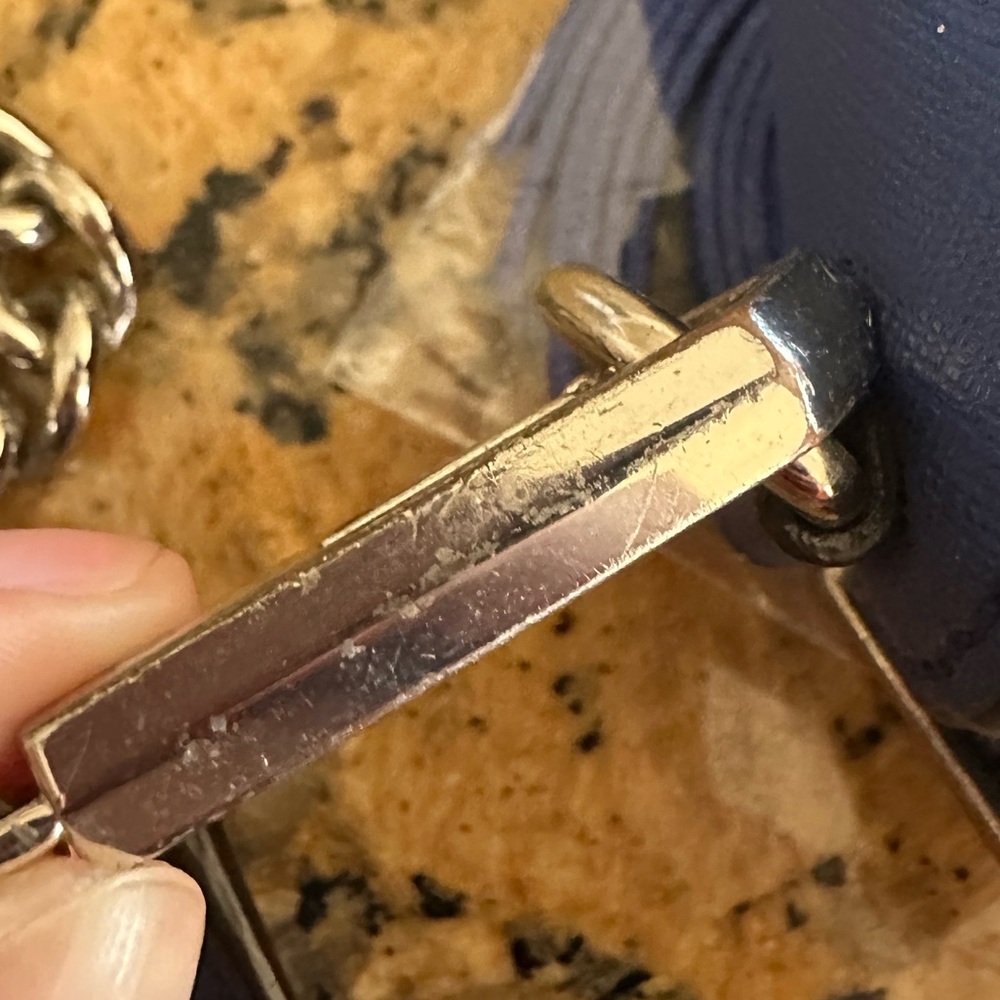 Rebecca Minkoff Avery crossbody bright blue & silver hardware and dust bag - Picture 15 of 15